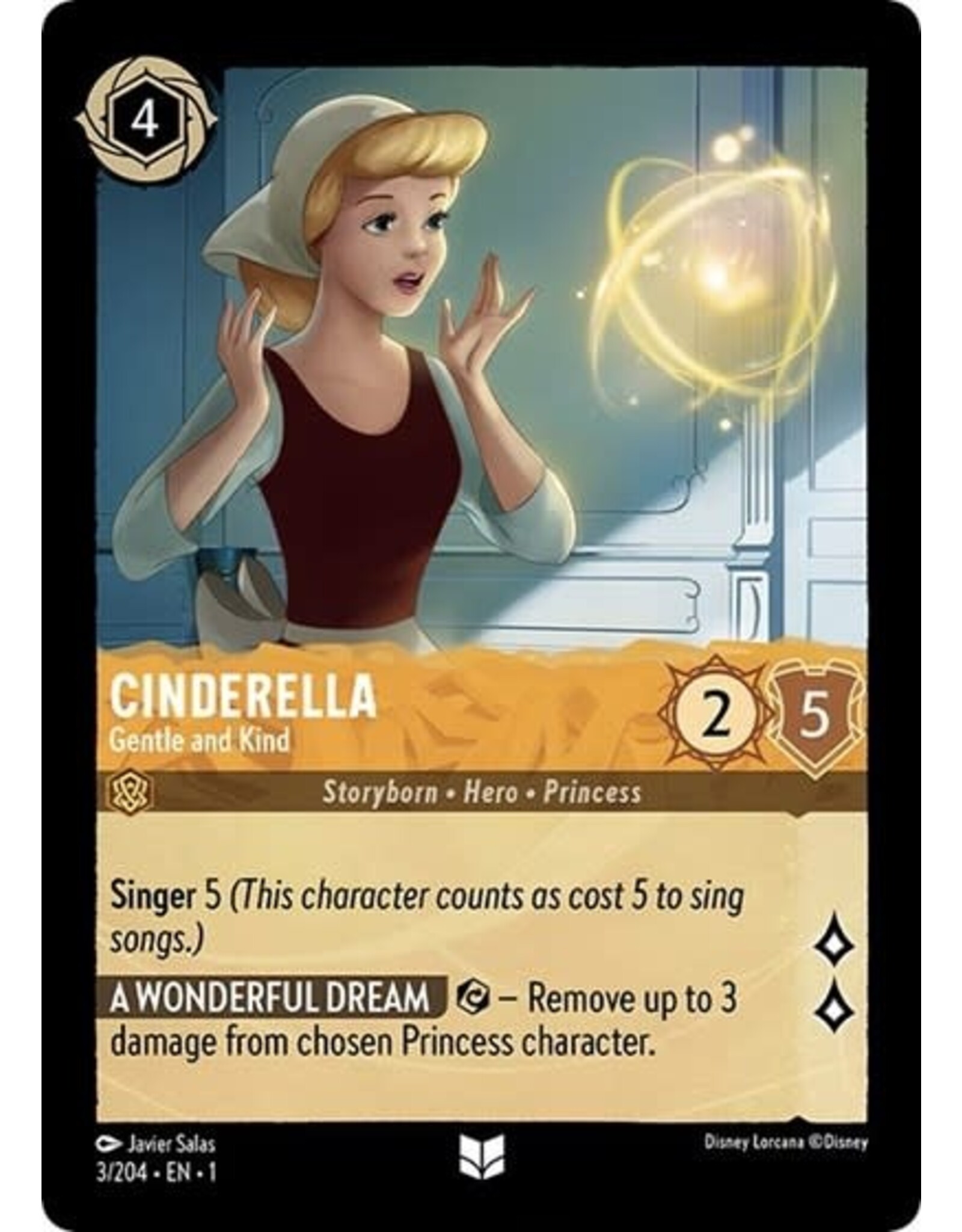 Cinderella - Gentle and Kind - 3/204 (Normal, Uncommon)