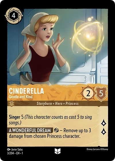 Cinderella - Gentle and Kind - 3/204 (Normal, Uncommon)