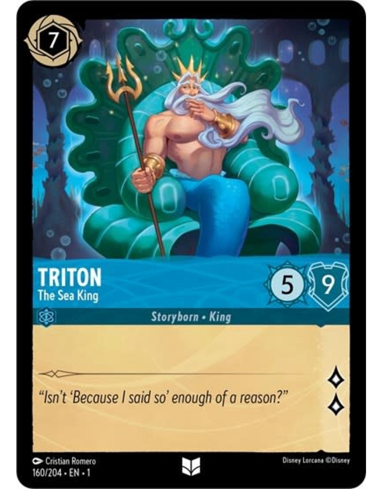 Triton - The Sea King - 160/204 (Normal, Uncommon)