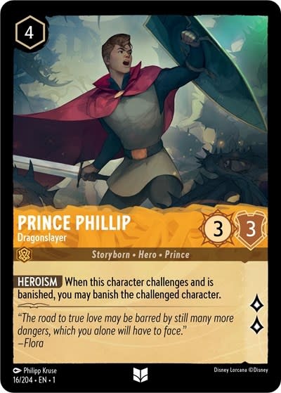 Prince Phillip - Dragonslayer - 16/204 (Normal, Uncommon)