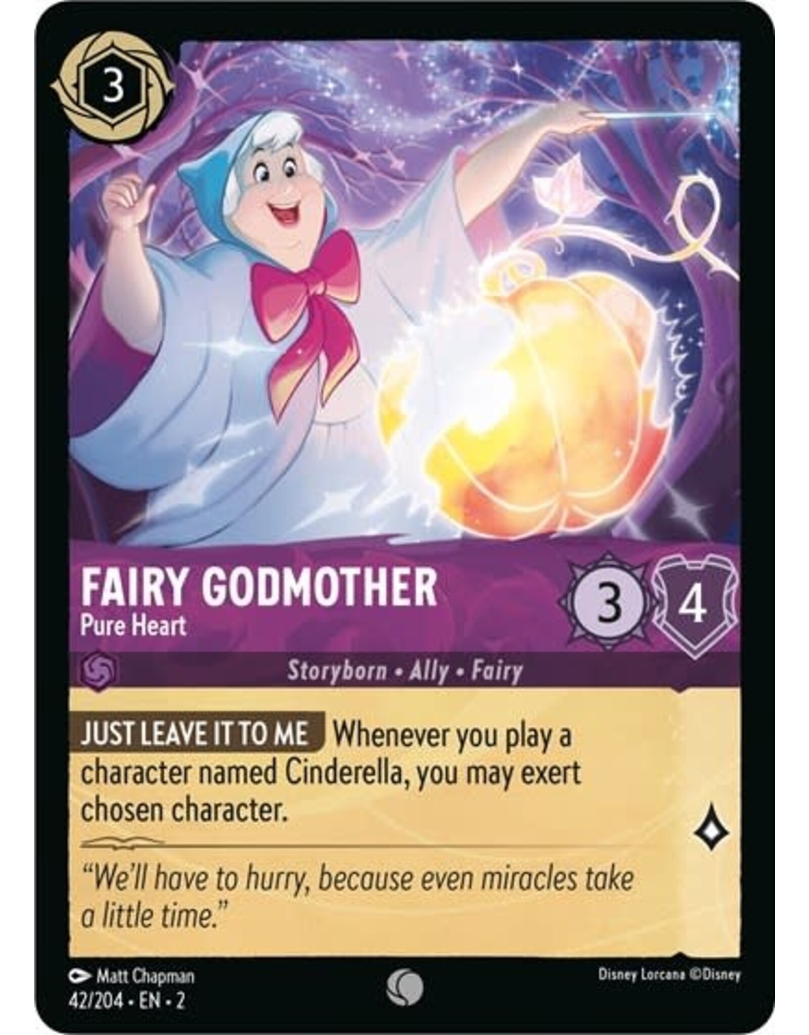 Fairy Godmother - Pure Heart - 42/204 (Normal, Common)