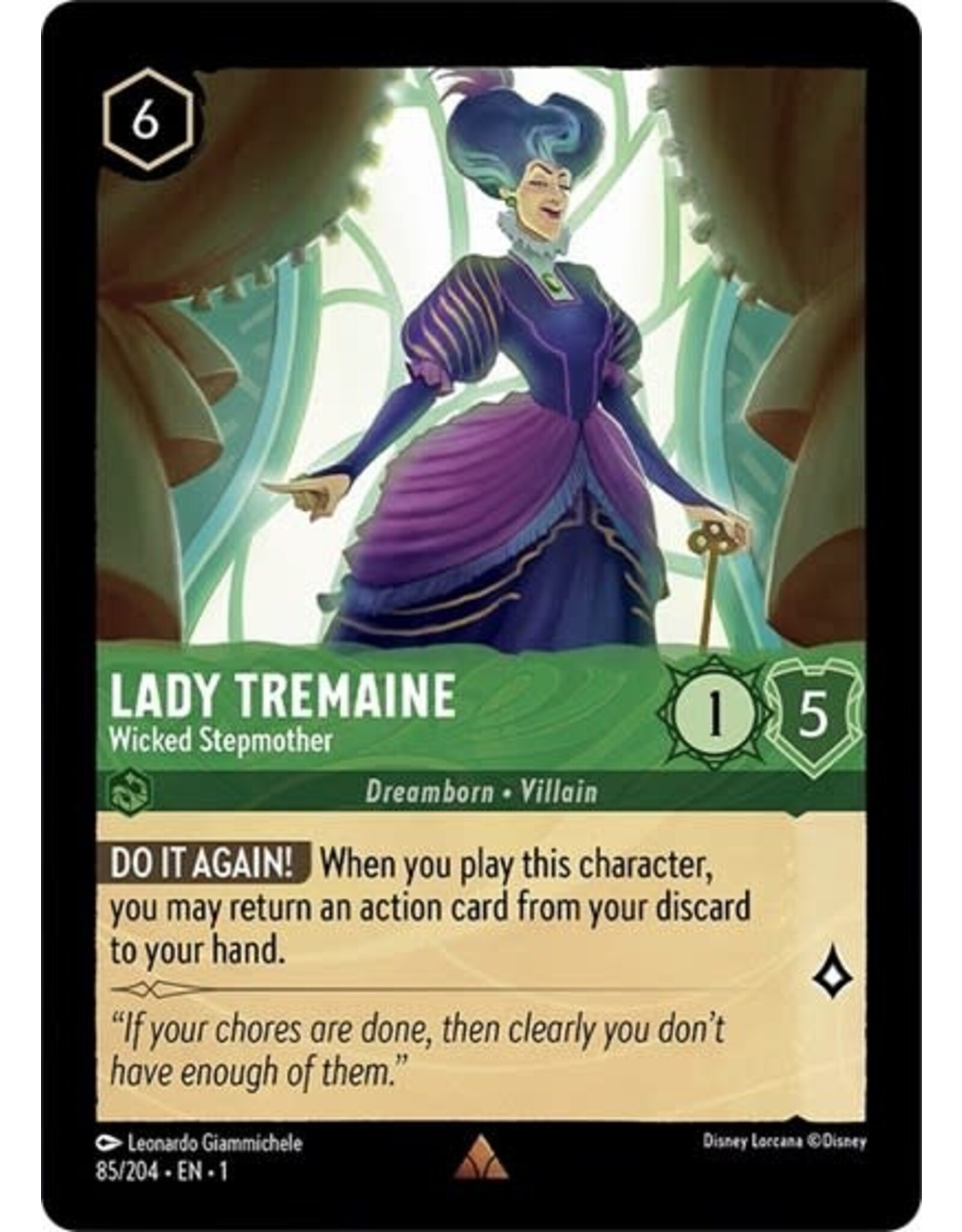 Lady Tremaine - Wicked Stepmother - 85/204 (Normal, Rare)