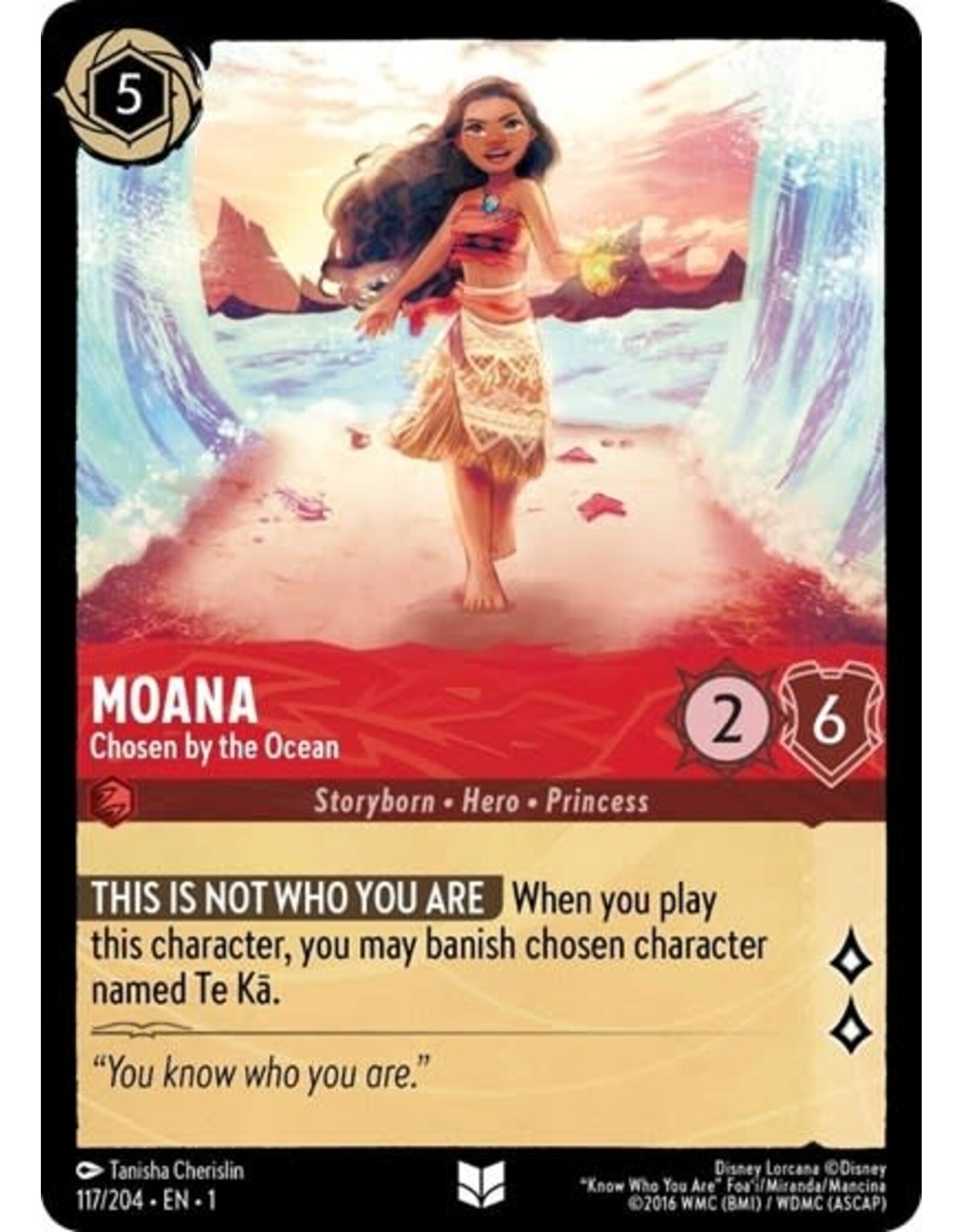 Moana - Chosen by the Ocean - 117/204 (Normal, Uncommon)