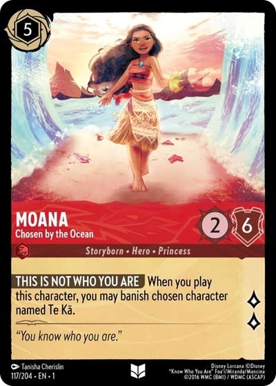 Moana - Chosen by the Ocean - 117/204 (Normal, Uncommon)