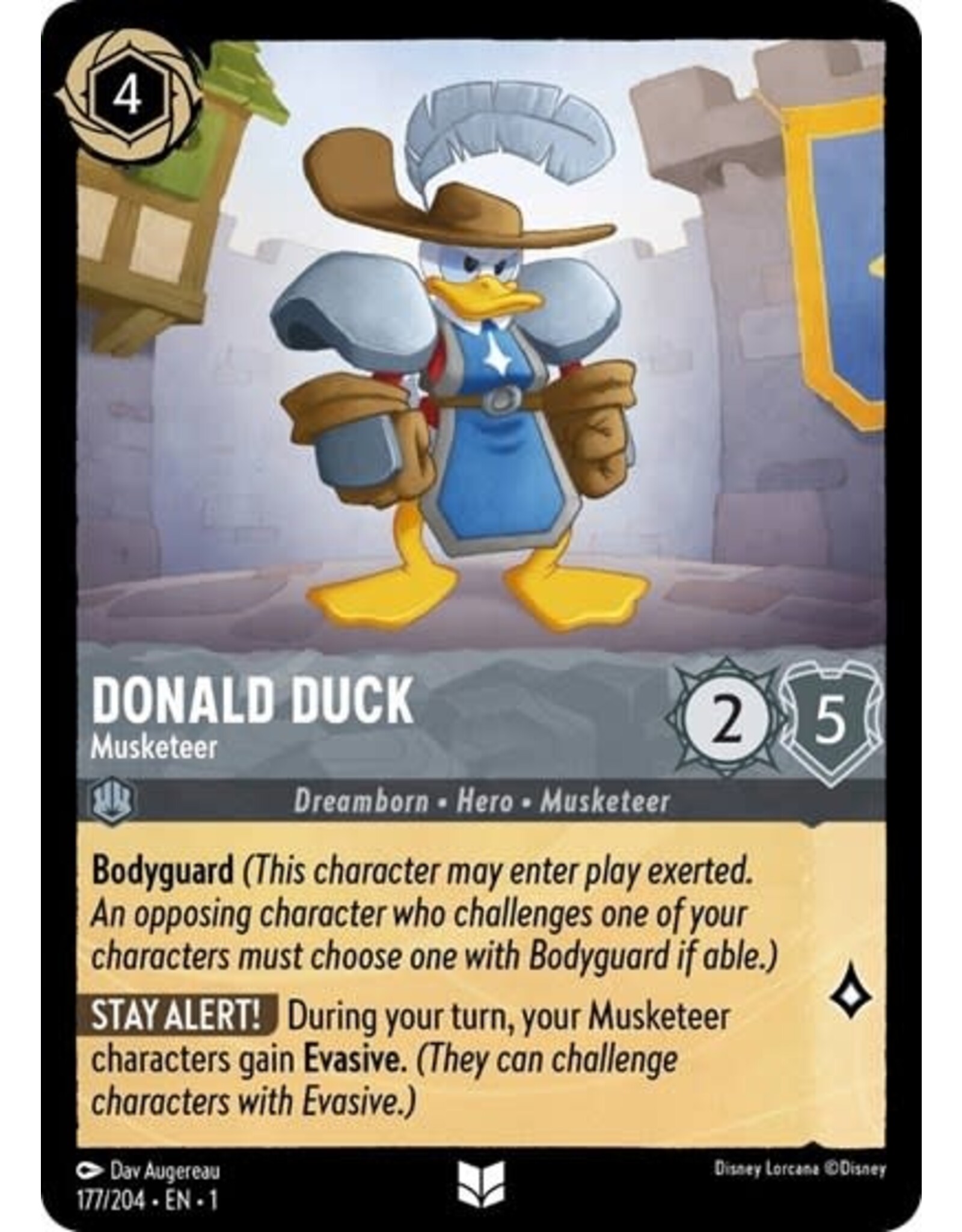 Donald Duck - Musketeer - 177/204 (Normal, Uncommon)