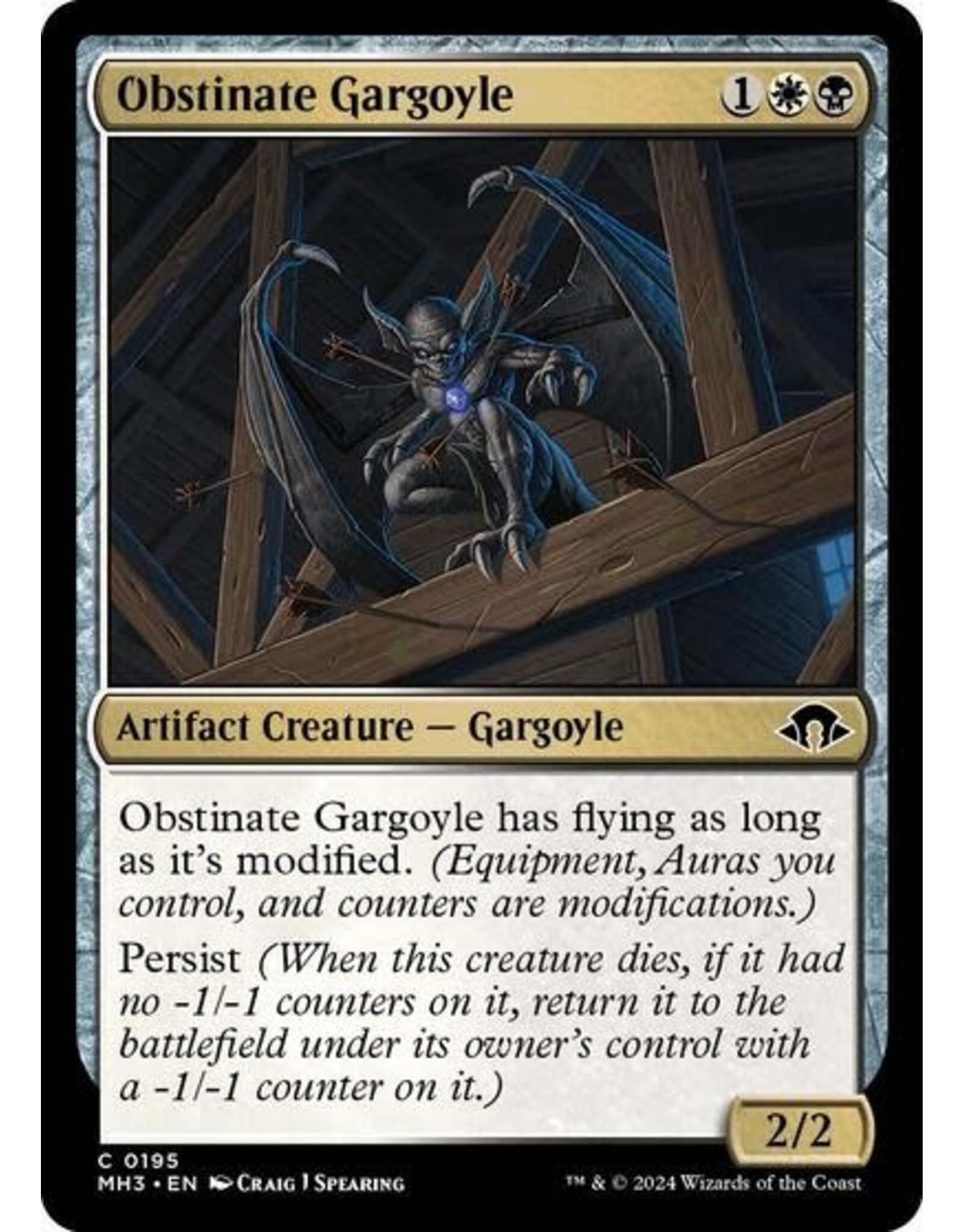 Obstinate Gargoyle - 195 (Normal, C)