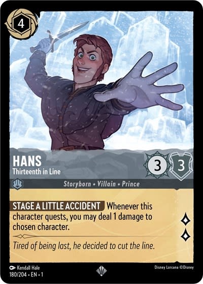 Hans - Thirteenth in Line - 180/204 (Normal, Super Rare)