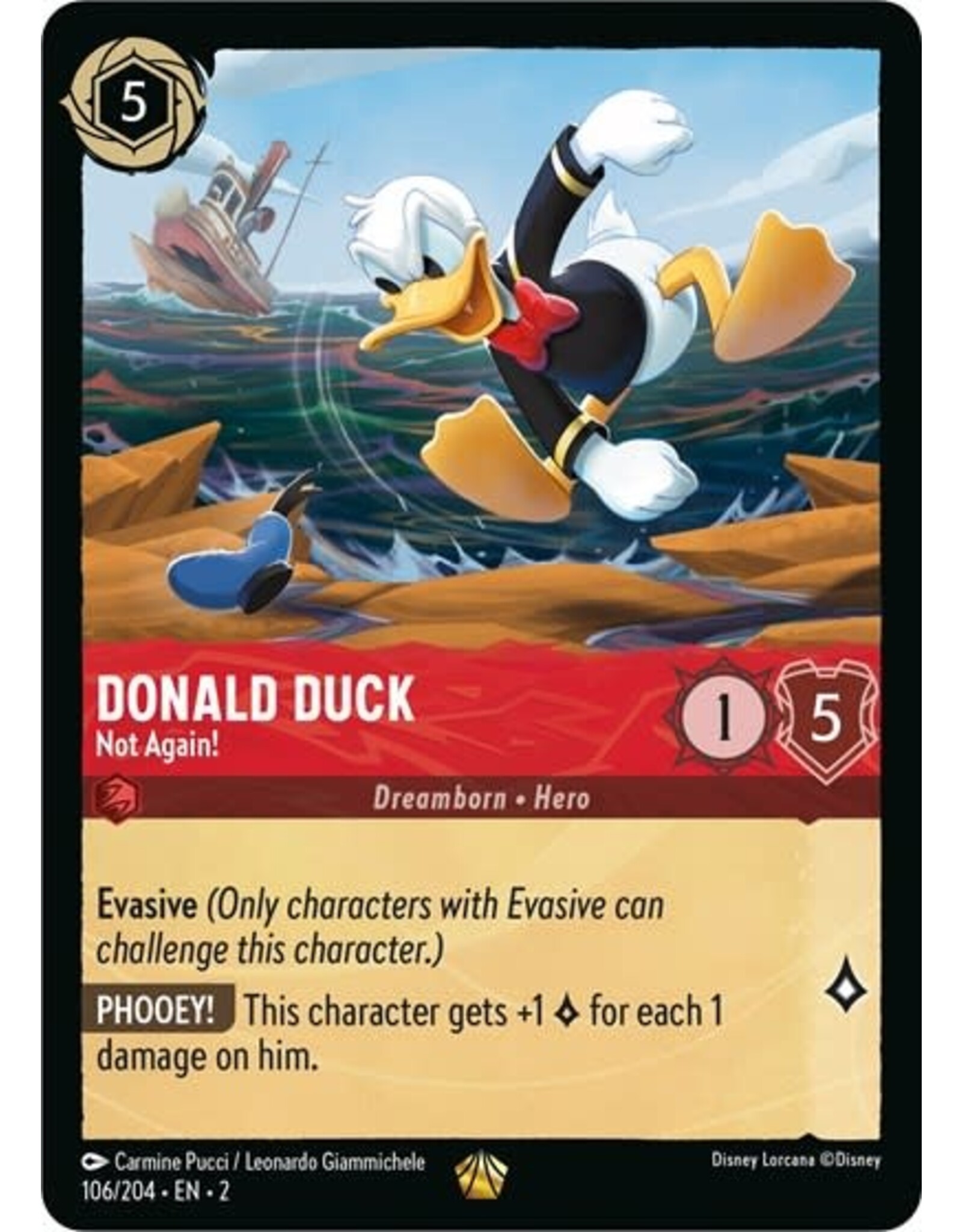 Donald Duck - Not Again! - 106/204 (Normal, Legendary)