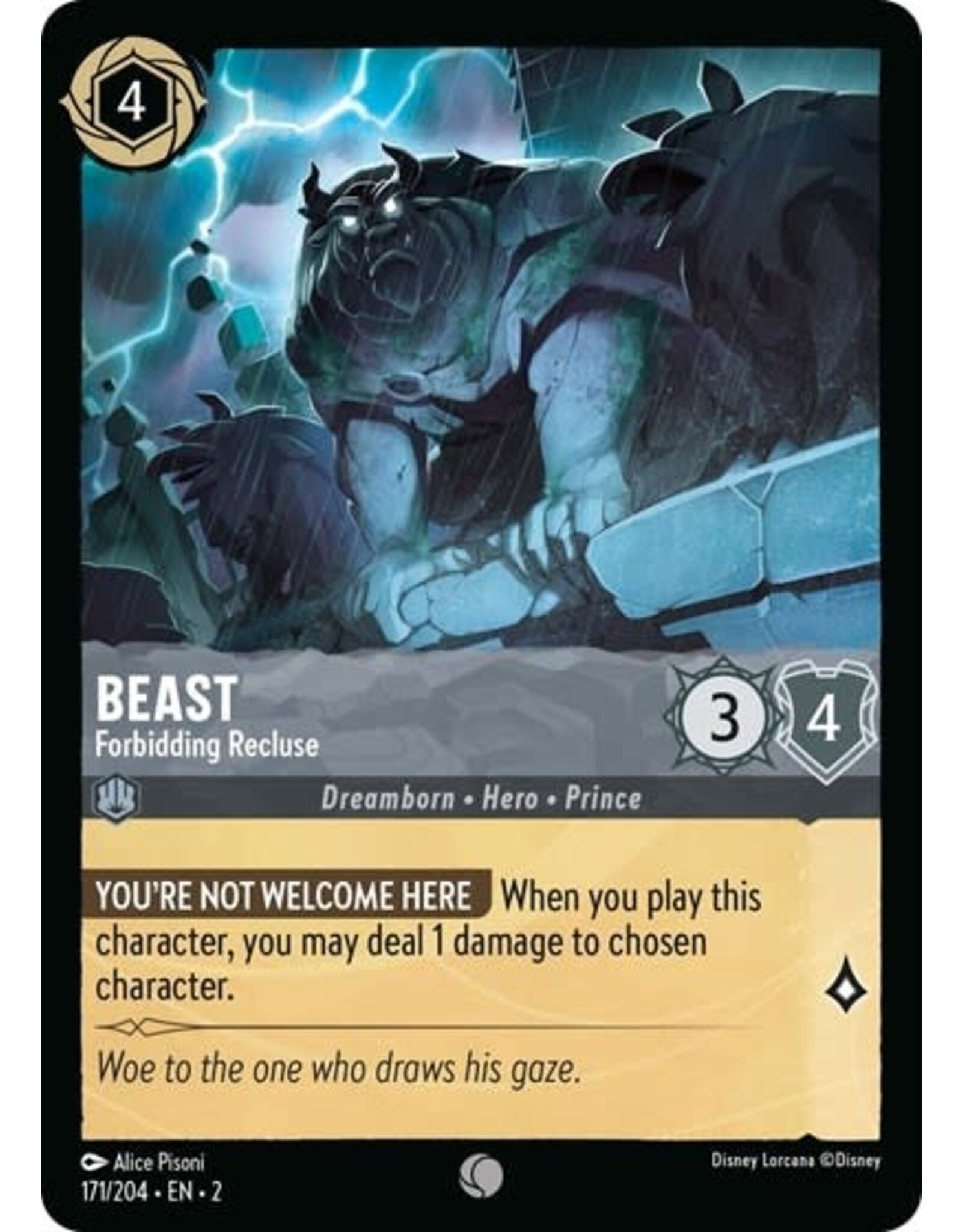 Beast - Forbidding Recluse - 171/204 (Normal, Common)