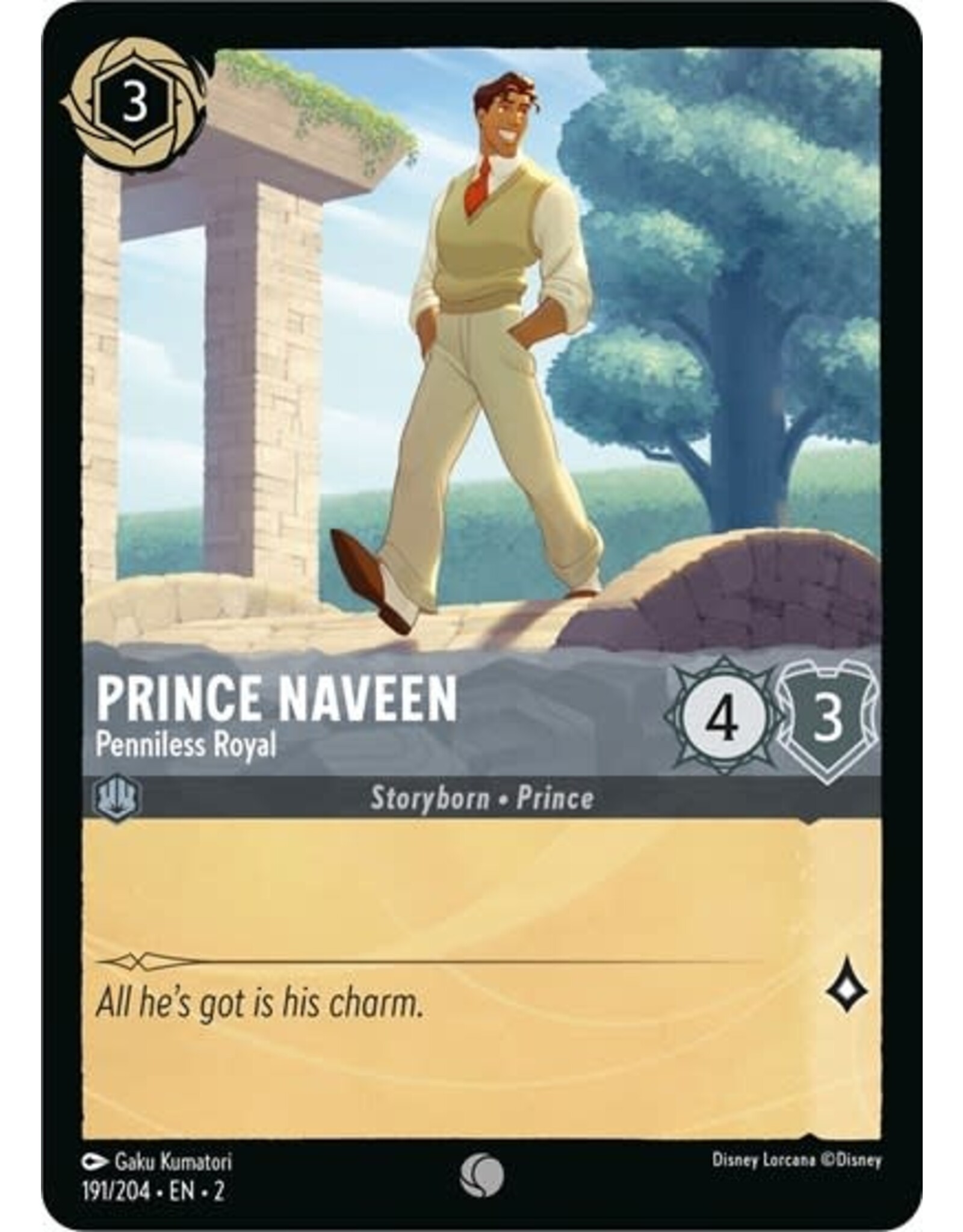 Prince Naveen - Penniless Royal - 191/204 (Normal, Common)