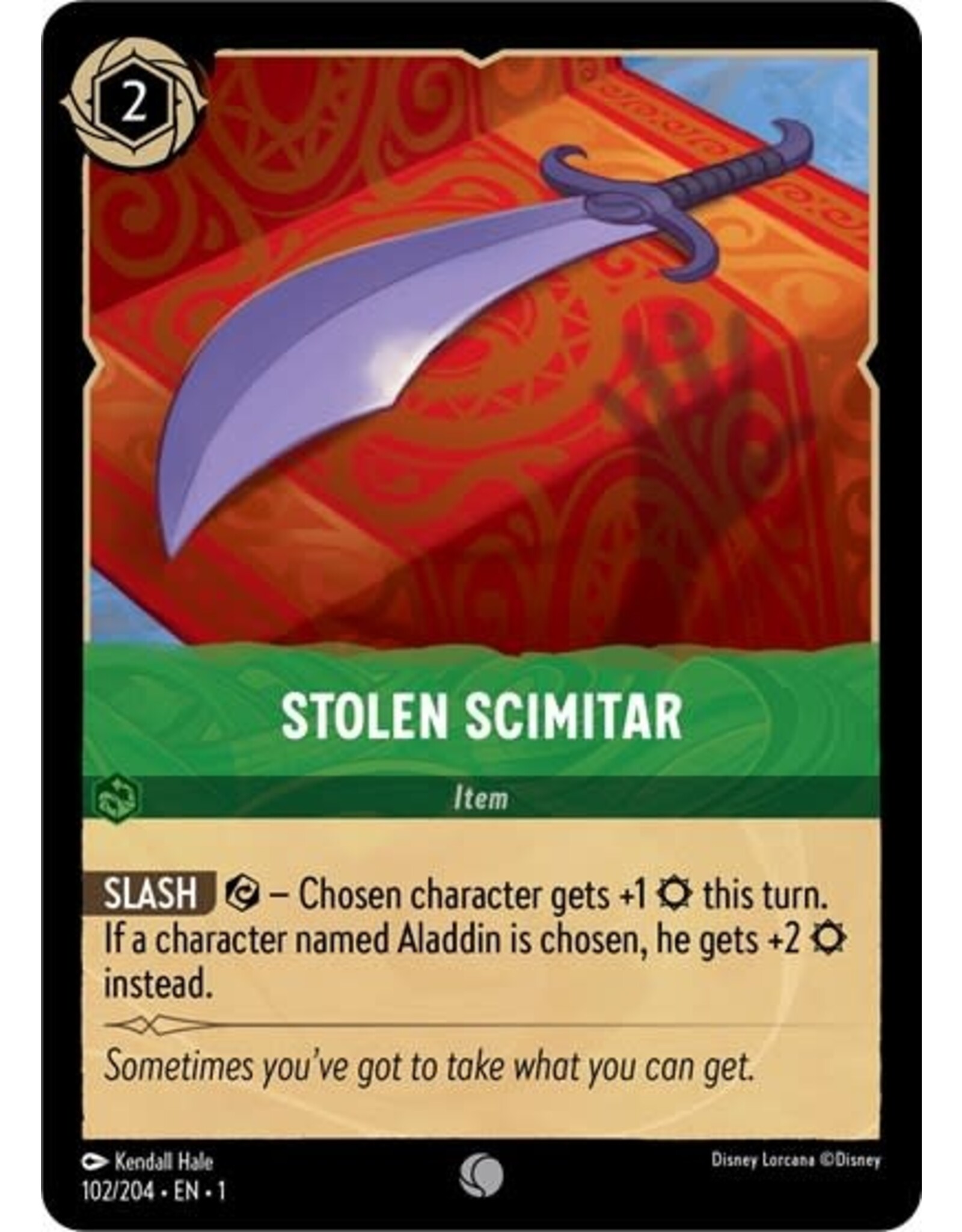 Stolen Scimitar - 102/204 (Normal, Common)