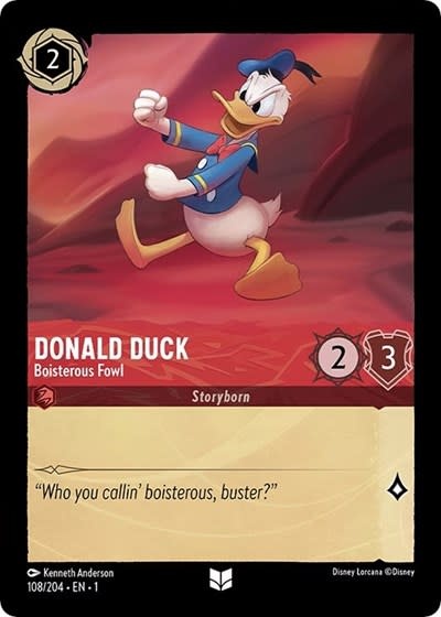 Donald Duck - Boisterous Fowl - 108/204 (Normal, Uncommon)