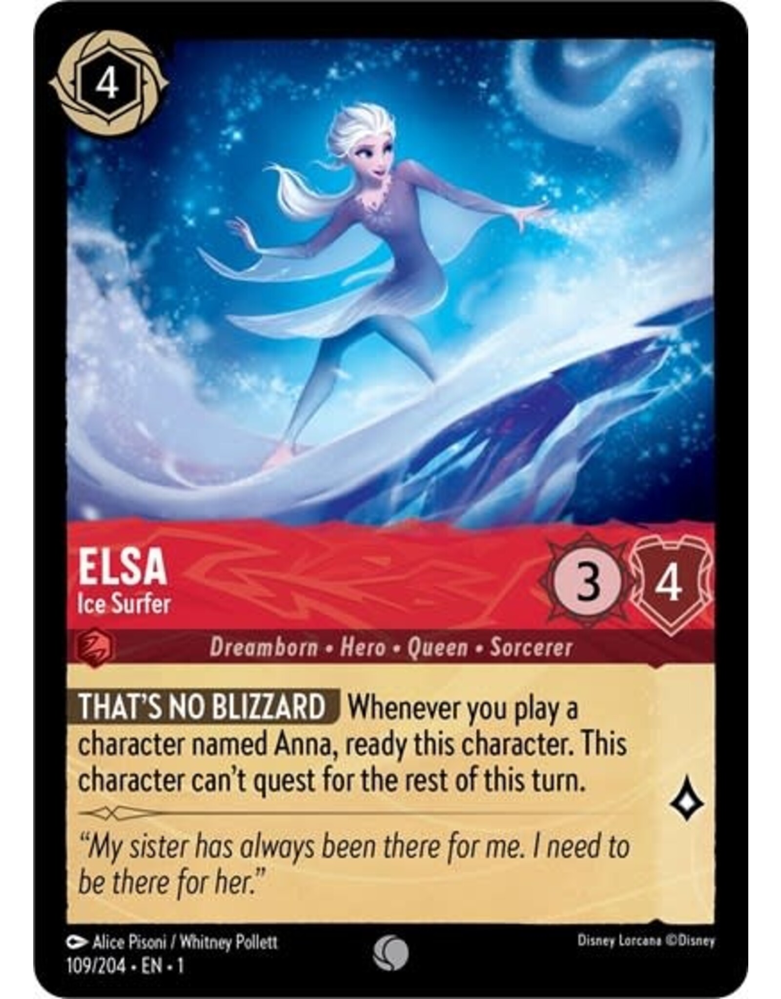 Elsa - Ice Surfer - 109/204 (Normal, Common)