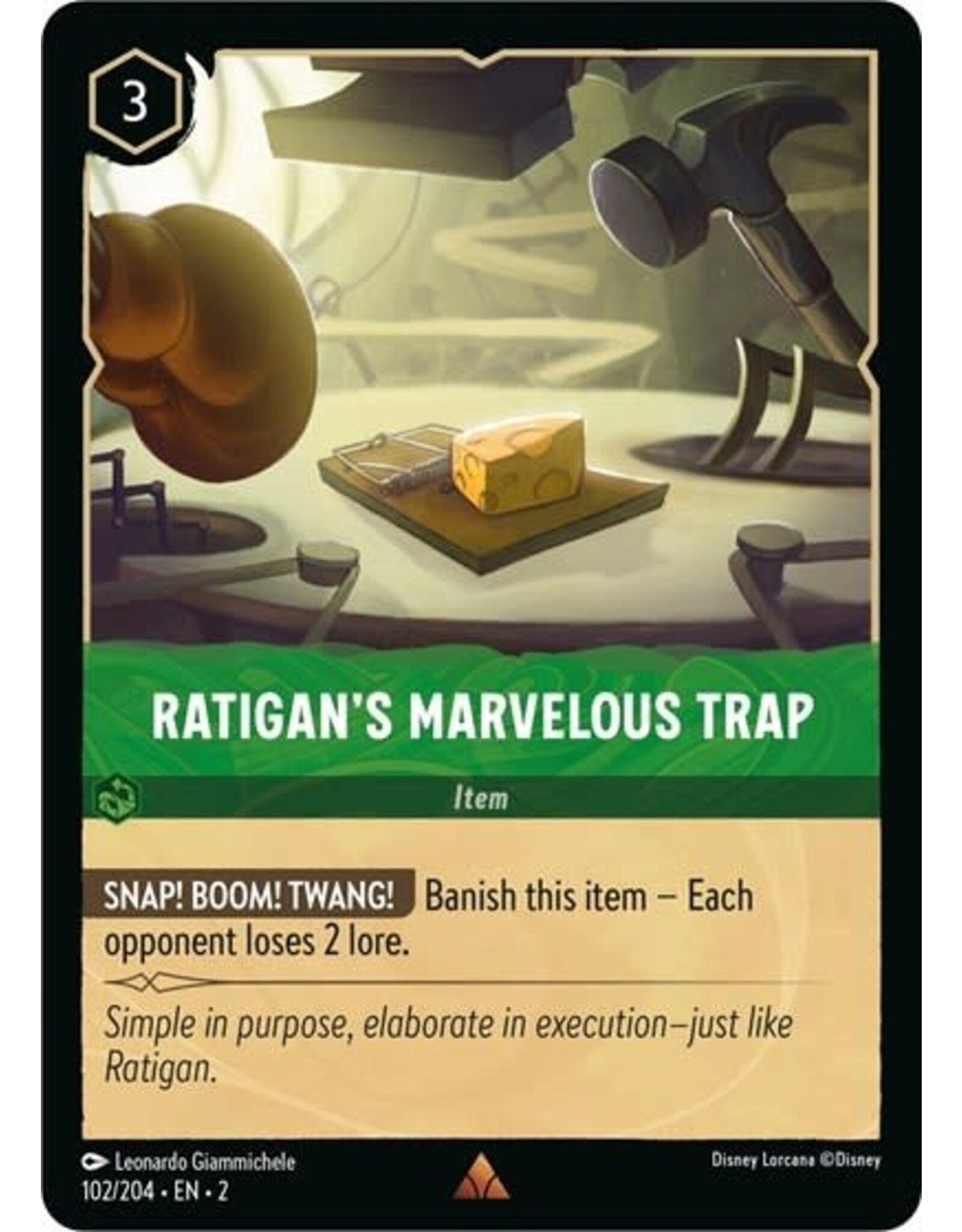 Ratigan's Marvelous Trap - 102/204 (Normal, Rare)