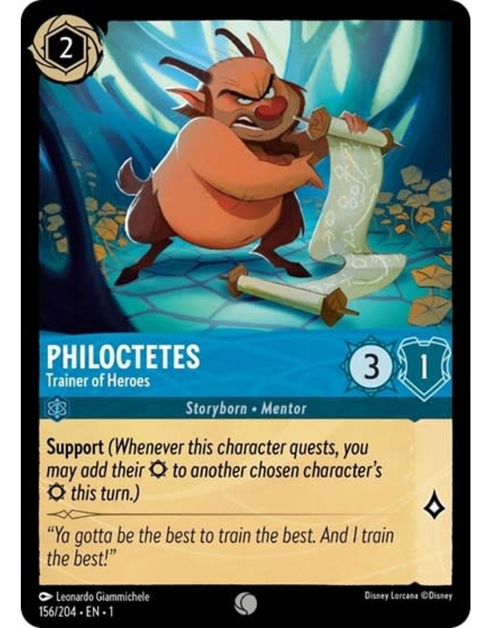 Philoctetes - Trainer of Heroes - 156/204 (Normal, Common)