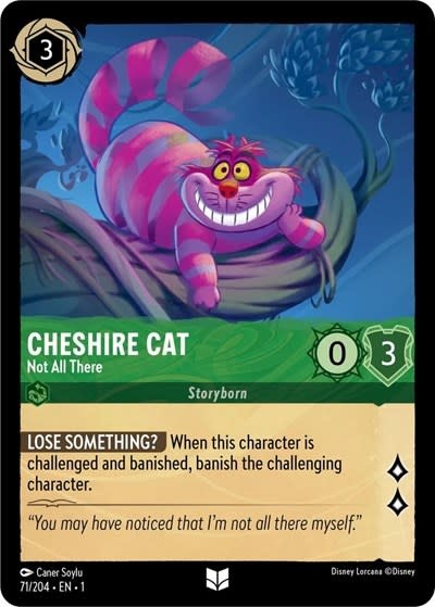 Cheshire Cat - Not All There - 71/204 (Normal, Uncommon)