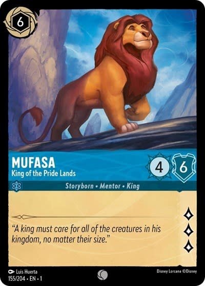 Mufasa - King of the Pride Lands - 155/204 (Normal, Common)