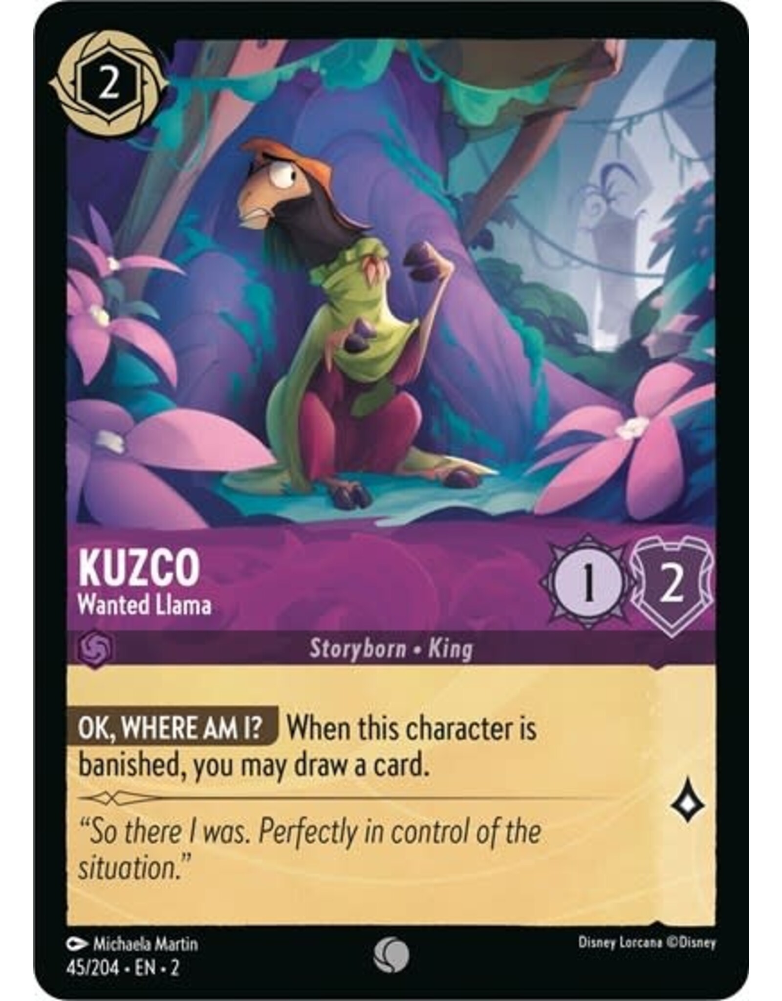 Kuzco - Wanted Llama - 45/204 (Normal, Common)