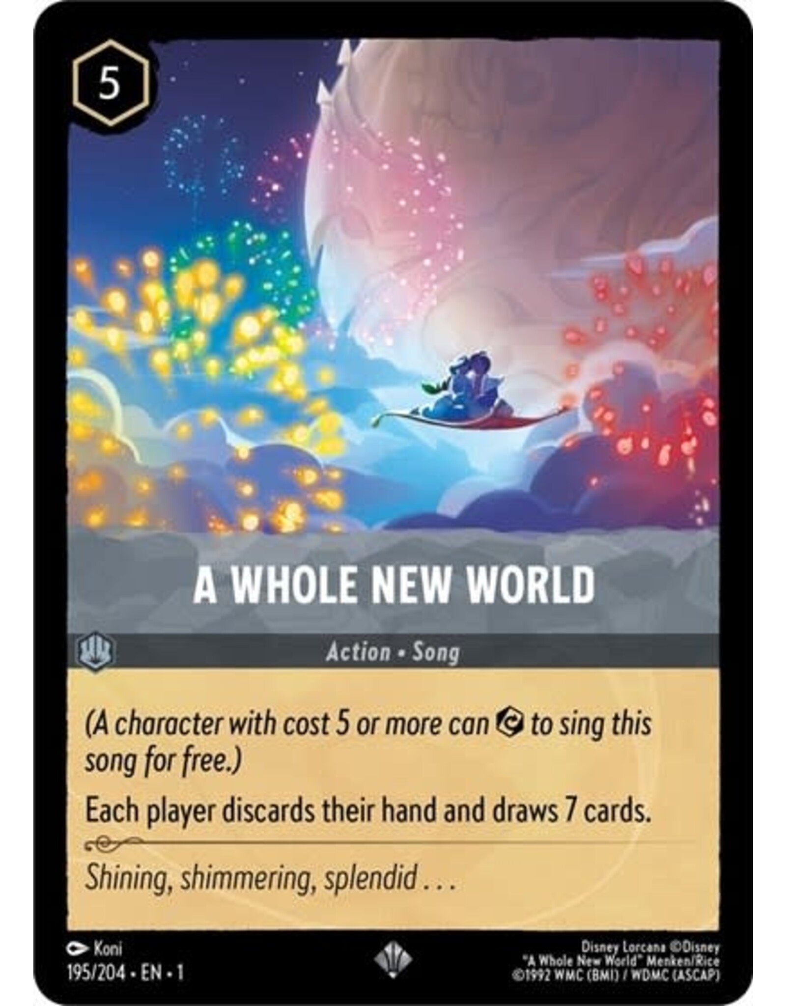 A Whole New World - 195/204 (Normal, Super Rare)