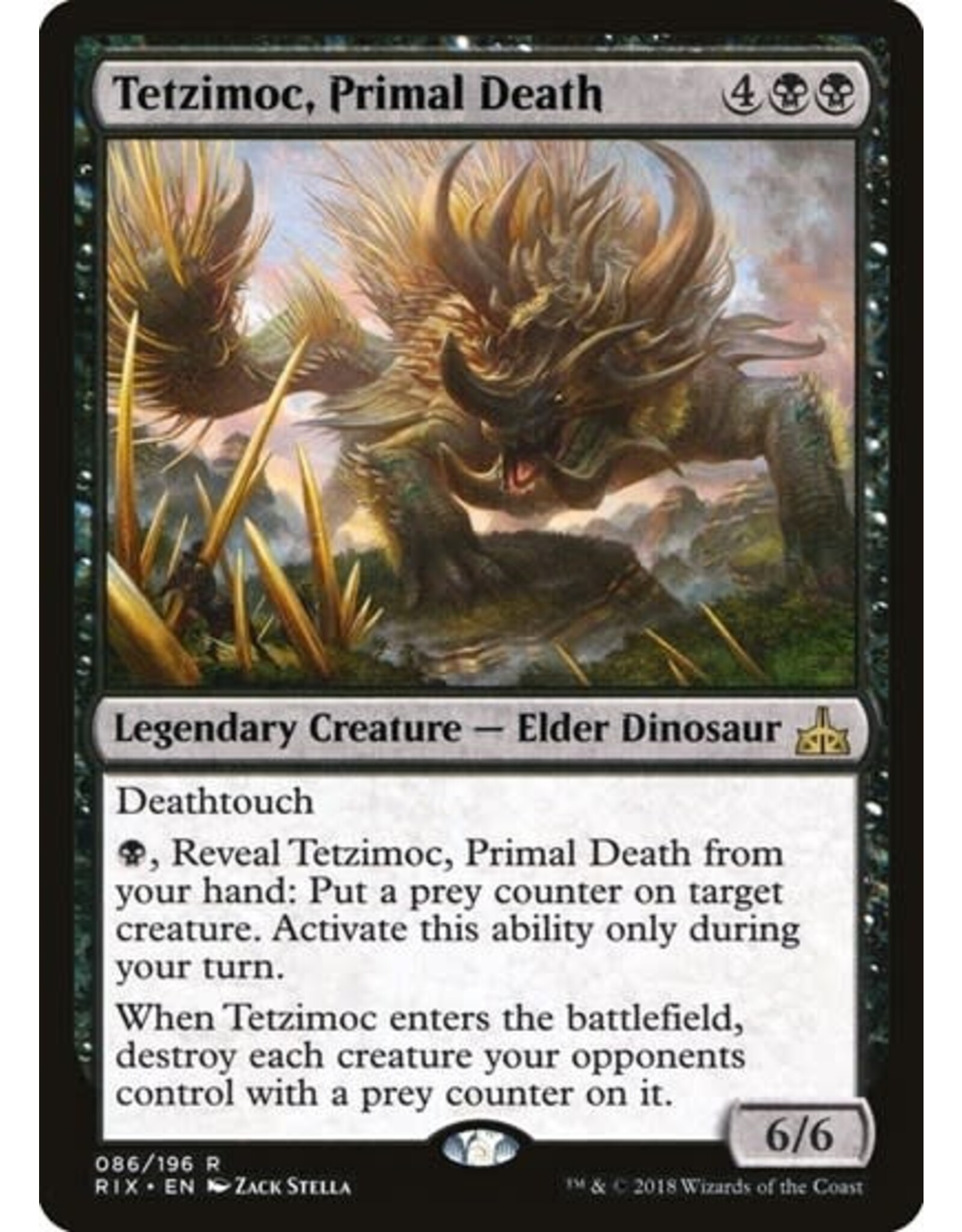 Tetzimoc, Primal Death - 86 (Normal, R)