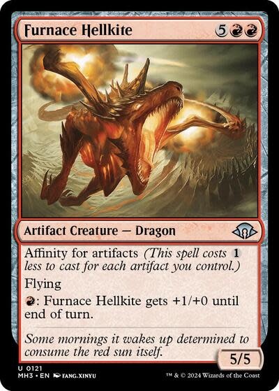 Furnace Hellkite - 121 (Foil, U)