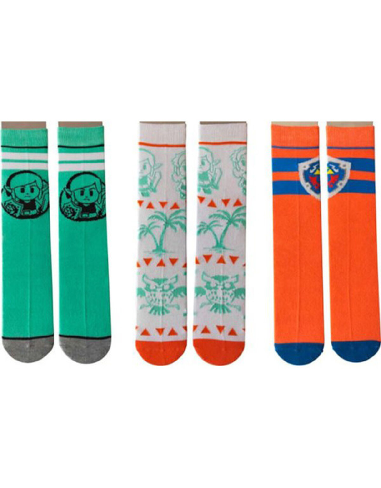 Bioworld Bioworld - Legend of Zelda - Link's Awakening Crew Socks [3 Pack]