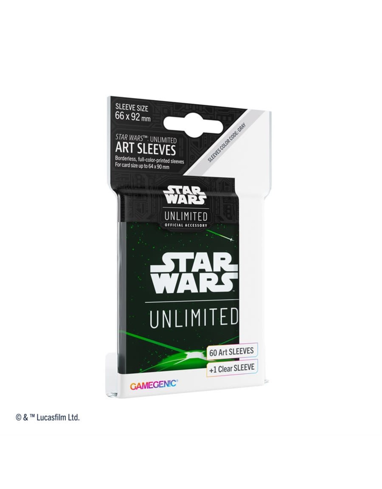 Game Genic Star Wars: Unlimited - Card Back (Green) Art Sleeves