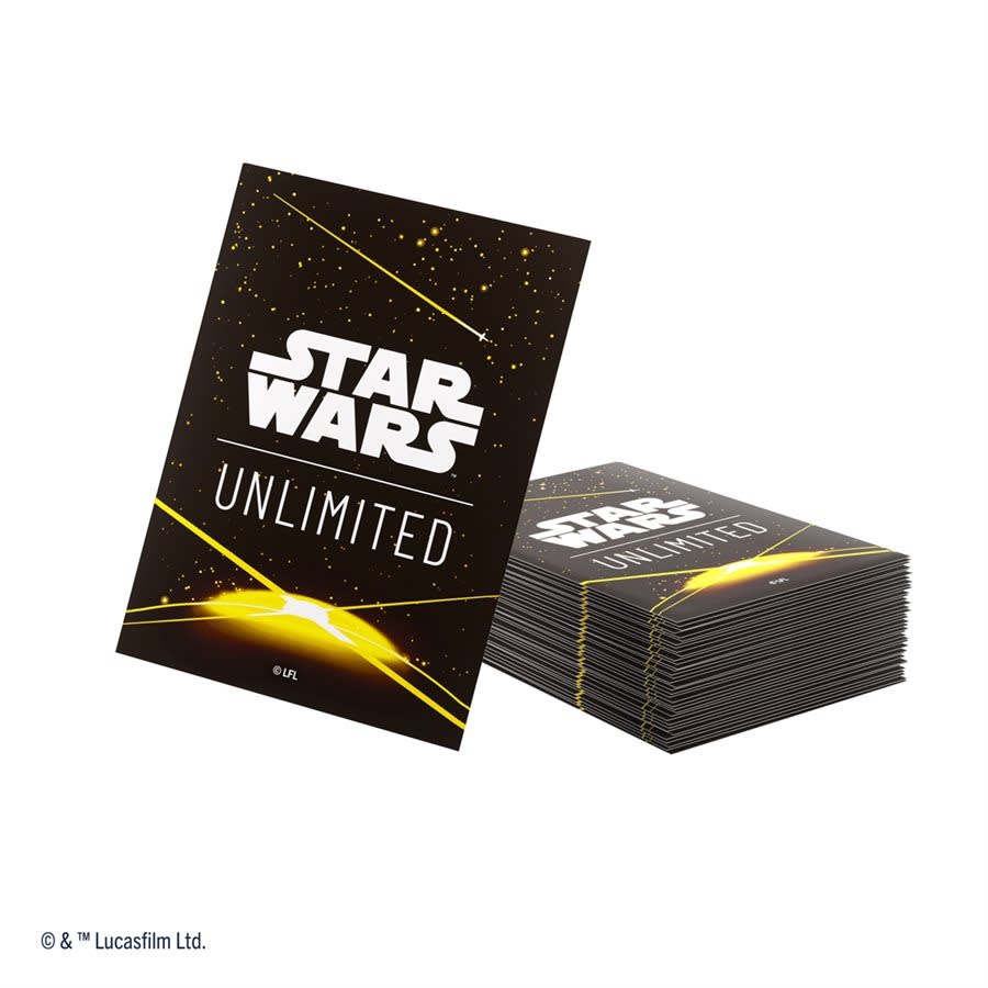 Game Genic Star Wars: Unlimited - Card Back (Yellow) Art Sleeves