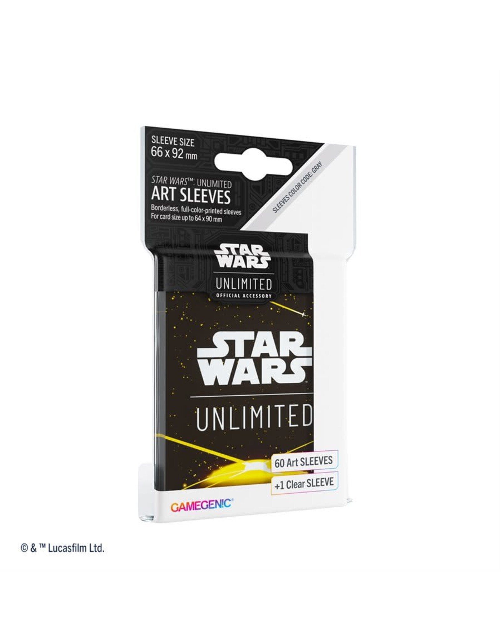 Game Genic Star Wars: Unlimited - Card Back (Yellow) Art Sleeves