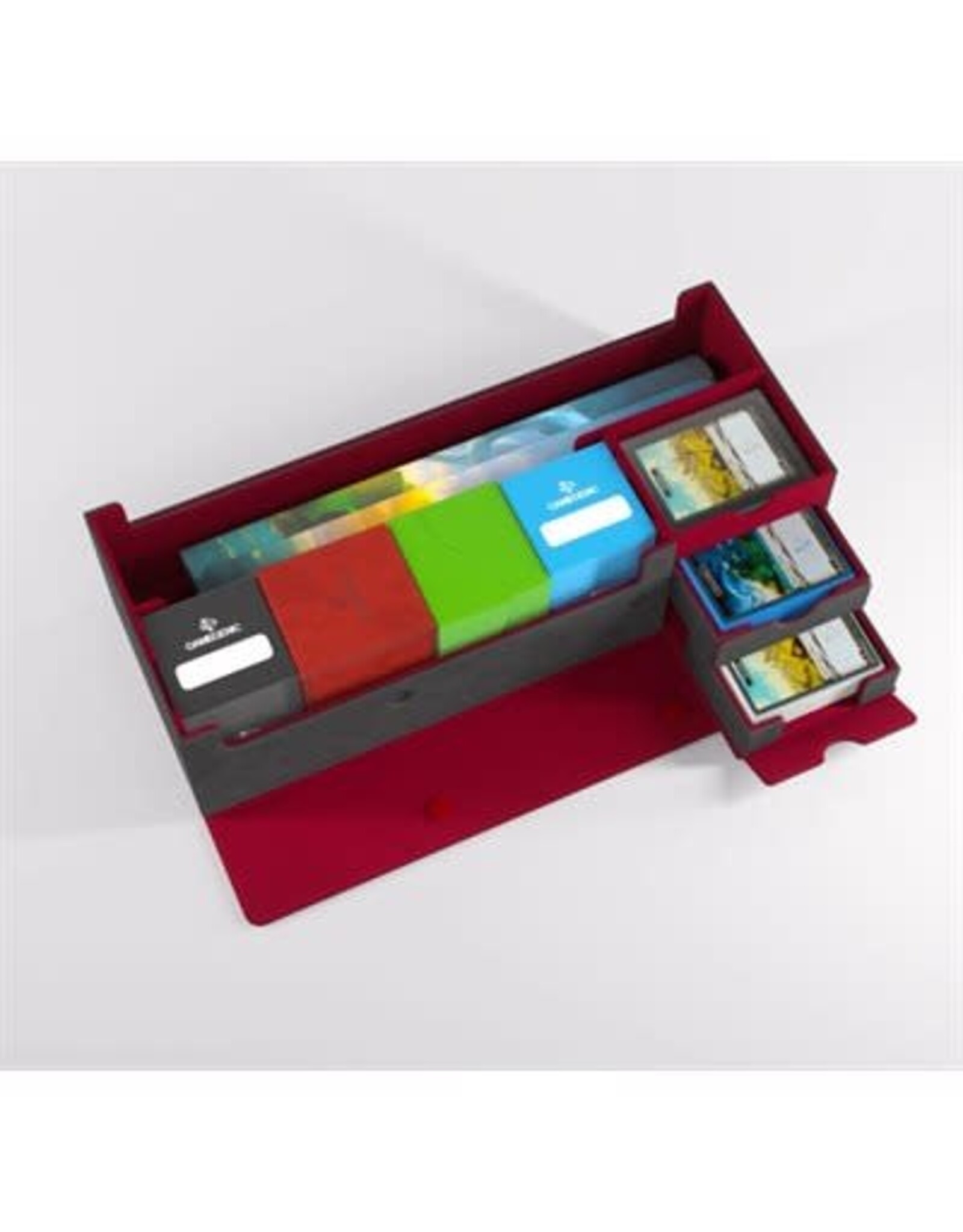 Game Genic Cards' Lair PRO Deck Box (Grey/Red, 1000+))