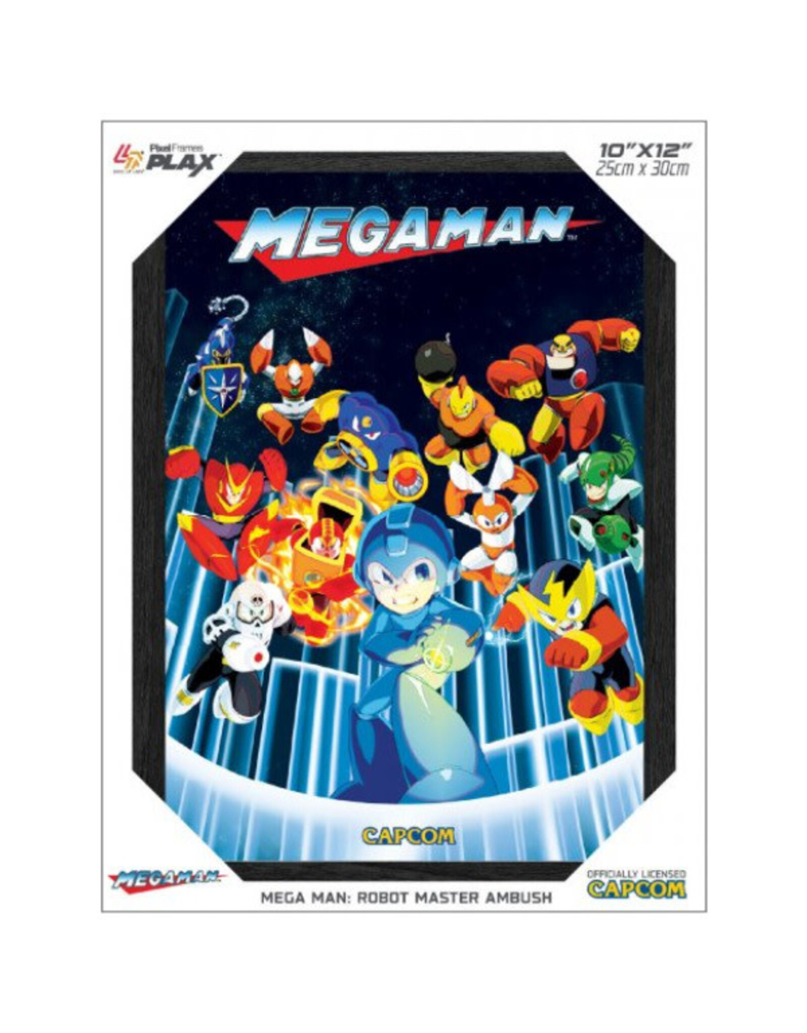 Pixelframe Pixelframe Plax - Mega Man Robot Master Ambush - 10"x12"