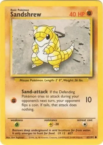 Sandshrew - 062/102 (Normal, Common)