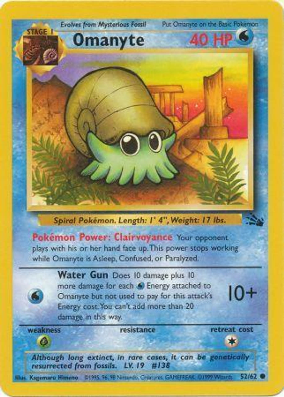 Omanyte - 52/62 (Unlimited, Common)