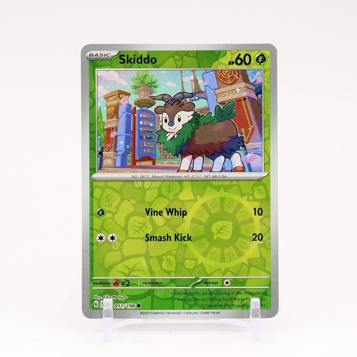 Skiddo - 011/198 (Reverse Holofoil, Common)