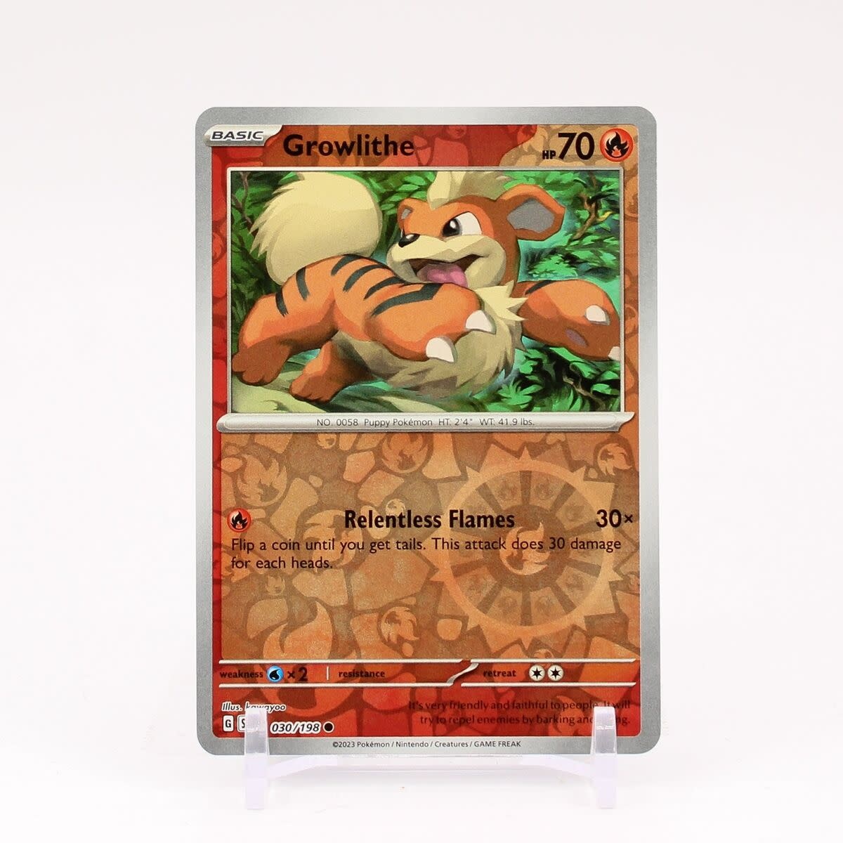 Growlithe - 030/198 (Reverse Holofoil, Common)