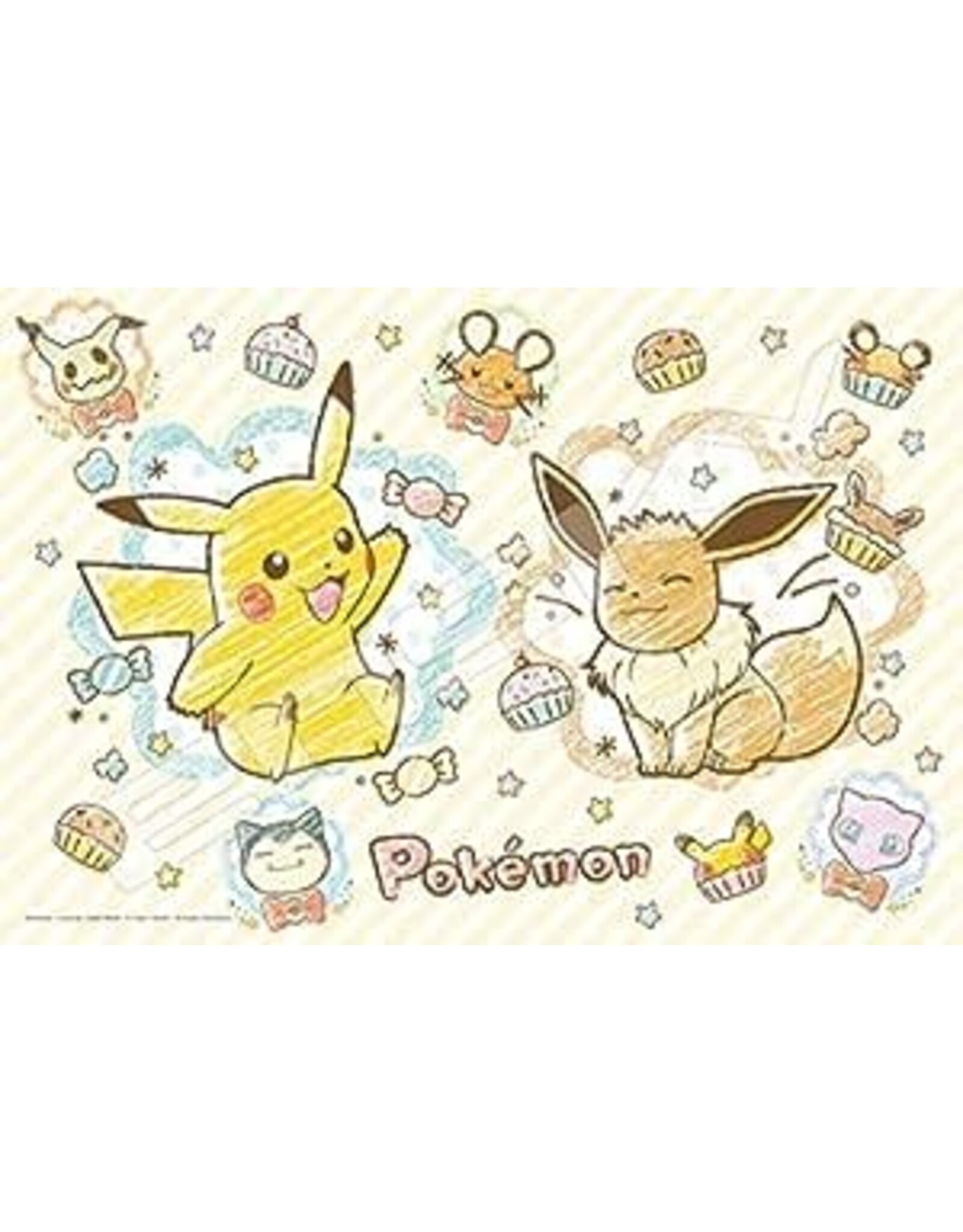 Ensky Pokemon - Pikachu Crayon Art 108 Piece Puzzle