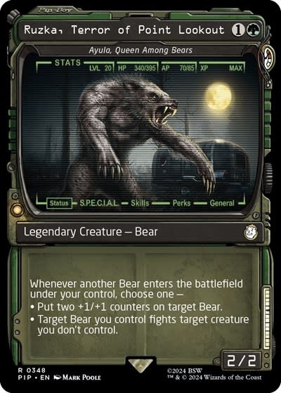 Ruzka, Terror of Point Lookout - Ayula, Queen Among Bears (Showcase) - 348 (Foil, R)
