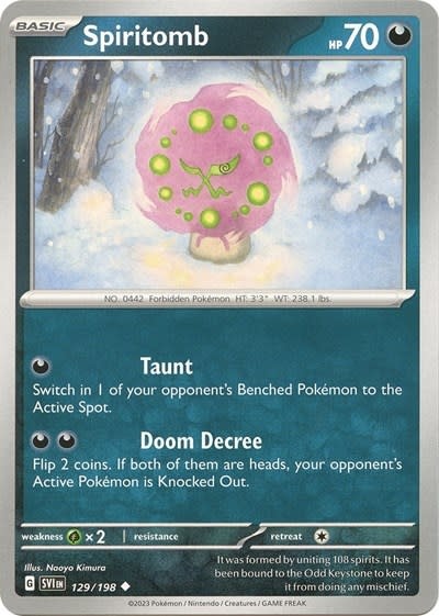 Spiritomb - 129/198 (Reverse Holofoil, Uncommon)