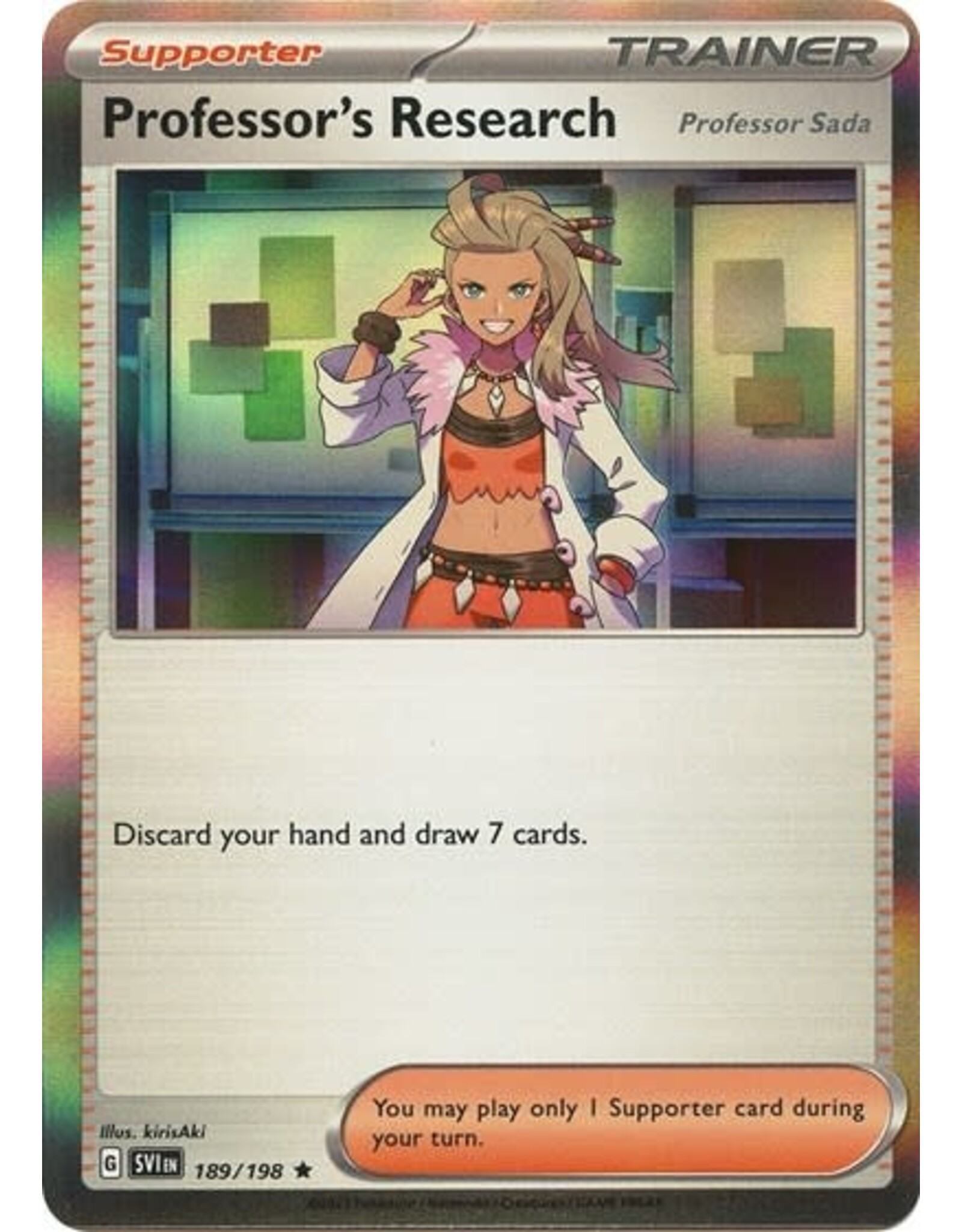 Professor's Research - 189/198 (Holofoil, Rare) (SVI)