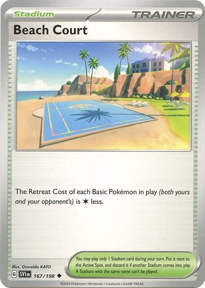Beach Court - 167/198 (Reverse Holofoil, Uncommon)