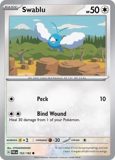 Swablu - 152/182 (Reverse Holofoil, Common)
