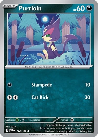 Purrloin - 114/182 (Reverse Holofoil, Common)