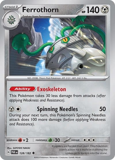 Ferrothorn - 128/182 (Reverse Holofoil, Uncommon)