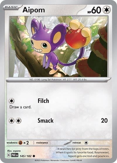 Aipom - 145/182 (Reverse Holofoil, Common)