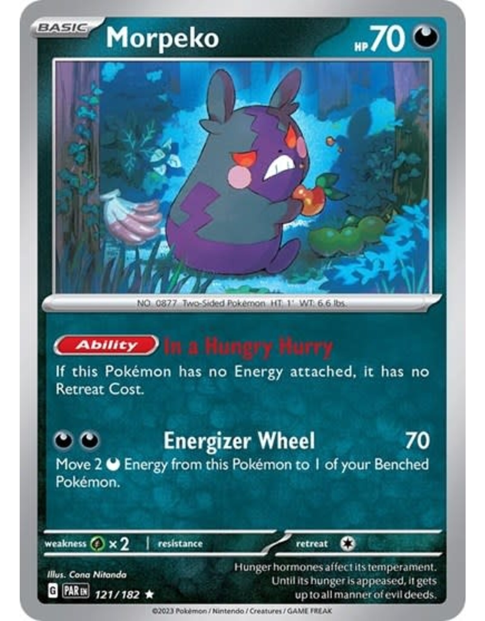 Morpeko - 121/182 (Holofoil, Rare) (PAR)