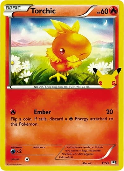 Torchic - 11/25 (Holofoil, Promo)