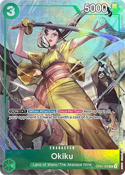 Okiku (Premium Card Collection -BANDAI CARD GAMES Fest. 23-24 Edition-) - OP01-035 (Foil, R)