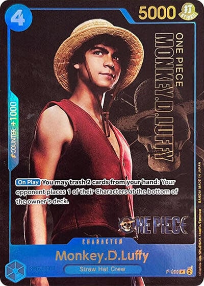 Monkey.D.Luffy (055) (Premium Card Collection -Live Action Edition-) - P-055 (Foil, PR)