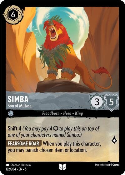 Simba - Son of Mufasa - 192/204 (Normal, Uncommon)