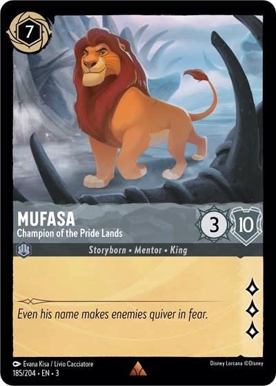 Mufasa - Champion of the Pride Lands - 185/204 (Normal, Rare)